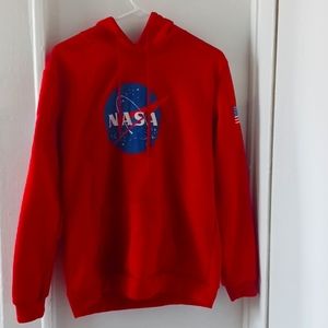 NASA hoodie red men's size medium